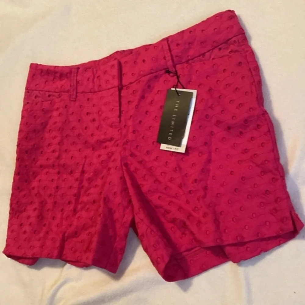 The Limited Hot Pink‎ Eyelet Shorts